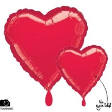 XL Balloon 'Red Heart' with your own text